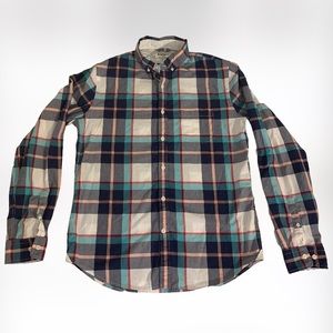 Express Plaid Button Down Cotton Shirt Long Sleeve Womens Size M